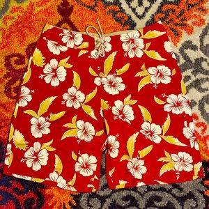 Patagonia Red Floral Unlined Board Shorts Men’s 33